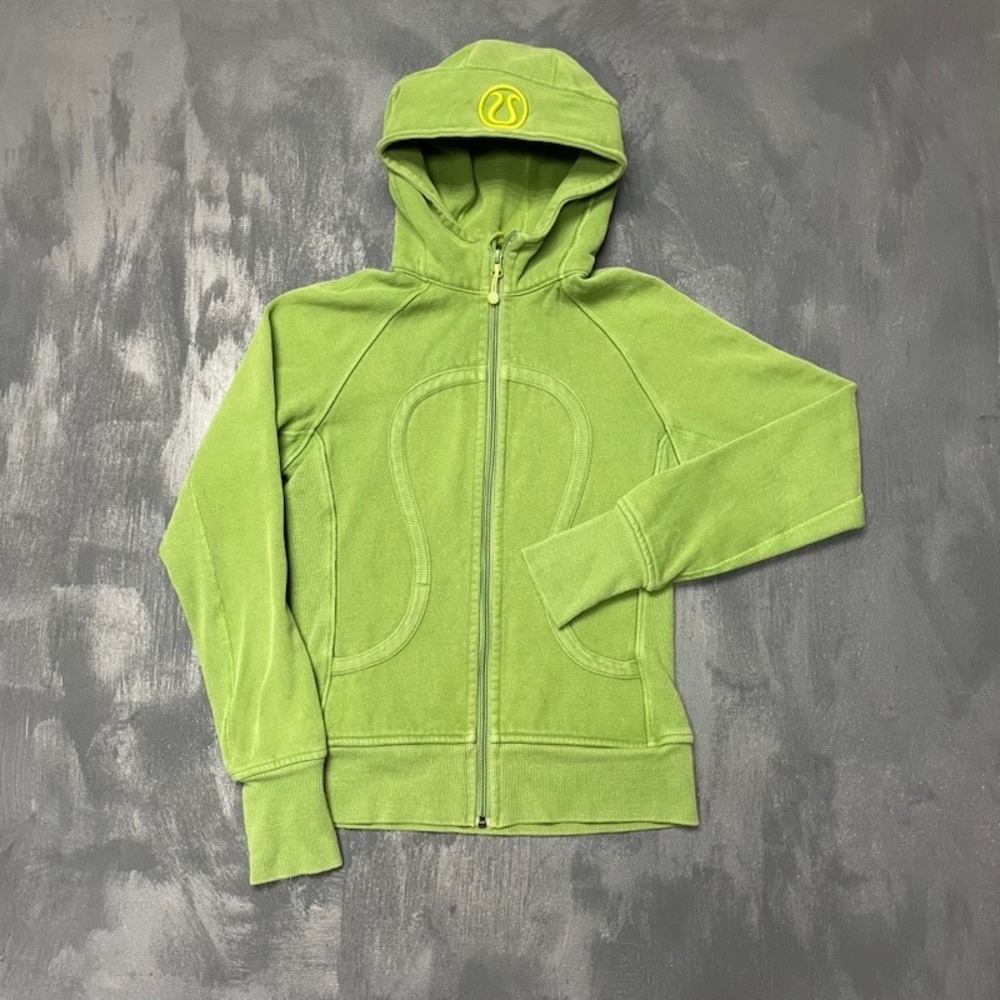 Lululemon Scuba Full Zip Hoodie Womens 4 Green
